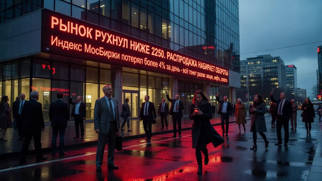 Рынок рухнул ниже 2250. Распродажа набирает обороты