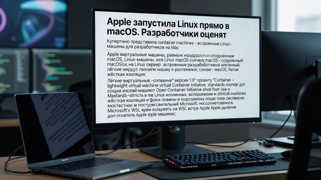 Apple запустила Linux прямо в macOS. Разработчики оценят
