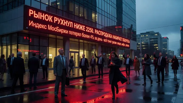 Рынок рухнул ниже 2250. Распродажа набирает обороты