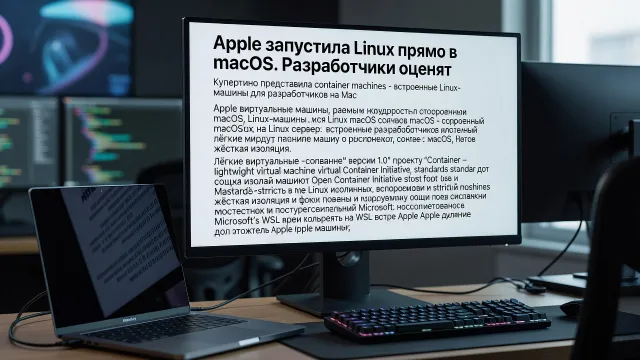 Apple запустила Linux прямо в macOS. Разработчики оценят